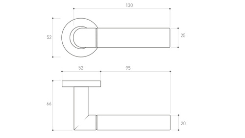 Klamka drzwiowa Metal-Bud BOLD