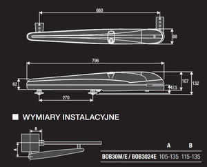 Napęd do bram skrzydłowych BENINCA BOB30ME
