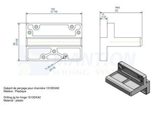 Szablon MANTION GH10430GP-2, plastik