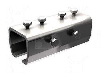 Łącznik szyny MANTION 9031MXA2, stal nierdzewna AISI 304