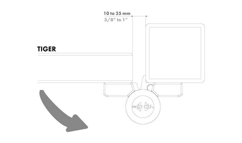 Zintegrowany zawias samozamykający Locinox TIGER
