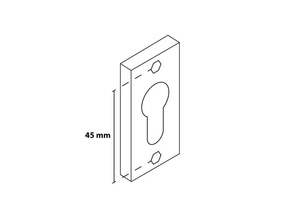 Szyld wąski prostokątny, nierdzewny Metal-Bud [WB]