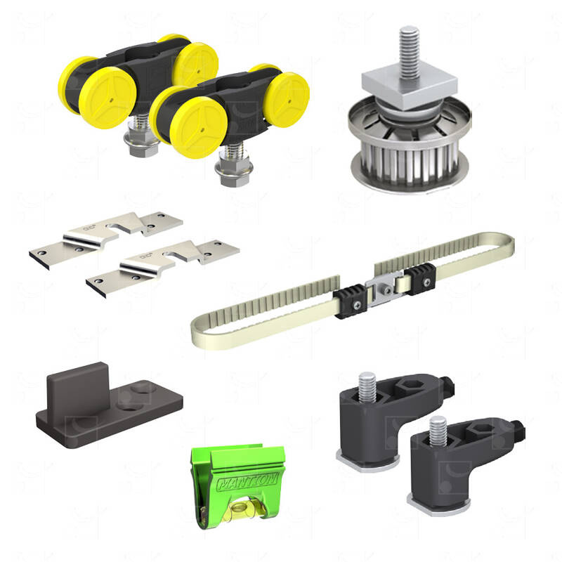 Komplet do drzwi przesuwnych MANTION SAF80-111W, jedno skrzydło 80 kg