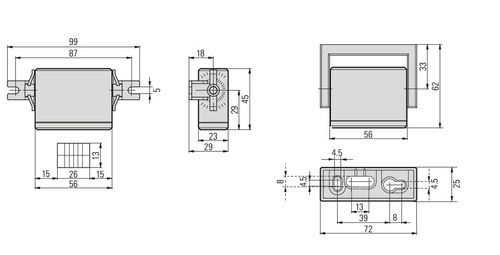 Pasywny czujnik ruchu w podczerwieni BIRCHER PIR20, czarny