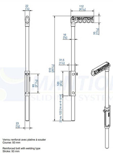 Wzmocniona blokada drzwiowa MANTION 1316SO