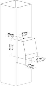 Architektoniczne oświetlenie ścienne trapezowe Locinox HELIOS-HEPTA
