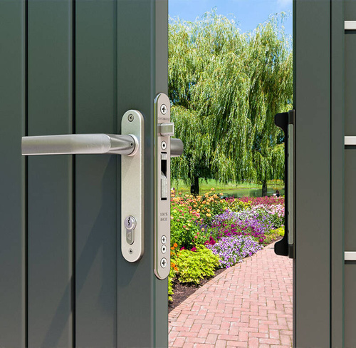 Zamek wpuszczany Locinox FIFTYLOCK z 30-milimetrowym osadzeniem klamki pod profile o głębokości min.50 mm