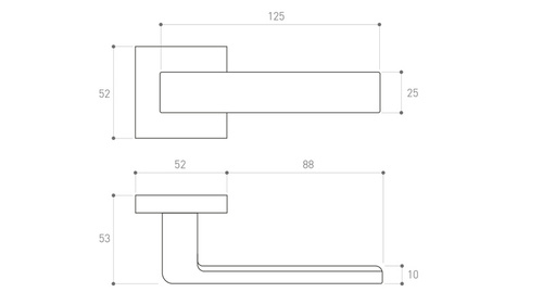 Klamka drzwiowa Metal-Bud RUMBA K