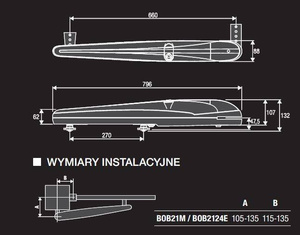 Zestaw do bram skrzydłowych BENINCA KBOB3024E.PM