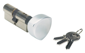 Wkładka symetryczna z gałką Locinox 3012-60-KNOB, nikiel