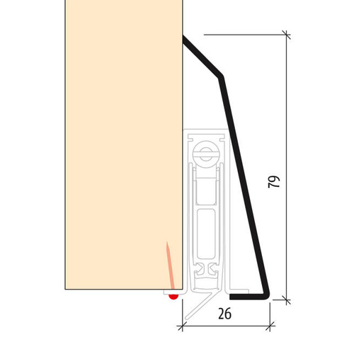 Uszczelka opadająca PLANET GH
