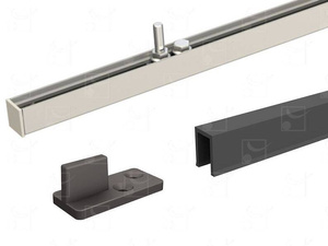 Podtynkowy zestaw do drzwi drewnianych MANTION 26FC, aluminium