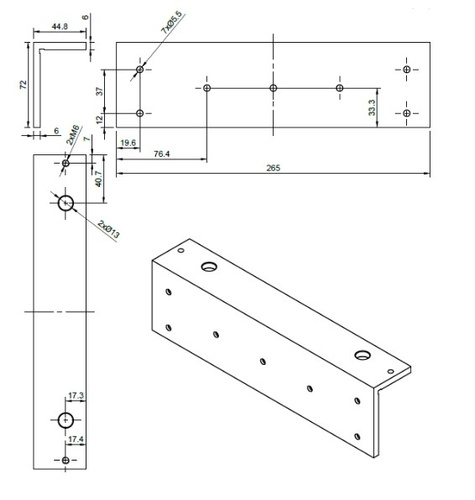 Element montażowy "ZL" BIRA Hartte MG500ZL