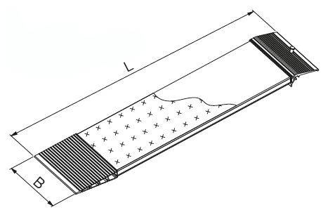 Antypoślizgowa aluminiowa rampa najazdowa ALTEC AOS 300 (081.01.023)