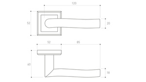 Klamka drzwiowa Metal-Bud PLEJADA