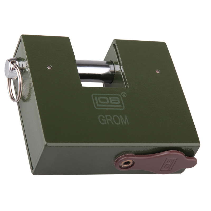 Kłódka zasuwkowa trzpieniowa LOB GROM XT (KT11), atest wojskowy NATO