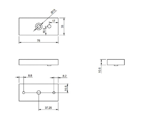 Zwora elektromagnetyczna BIRA Hartte MG60S, siła trzymania 60 kg
