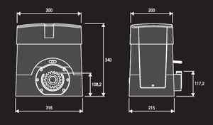 Napęd do bram przesuwnych BENINCA BULL10M.S
