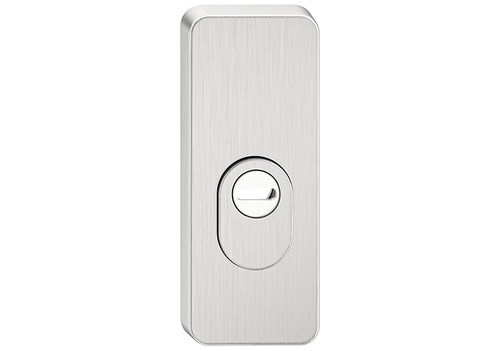 Szyld górny antywłamaniowy w klasie 3 do klamek Metal-Bud ATLAS, wersja krótka