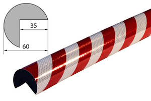 Elastyczny profil ostrzegawczo-ochronny KNUFFI typ A+ (1000 mm)