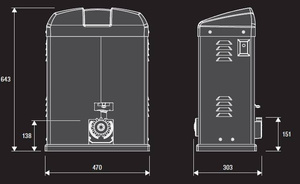 Napęd do bram przesuwnych BENINCA BISON35 OTI