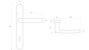 Klamka drzwiowa Metal-Bud PROXIMA