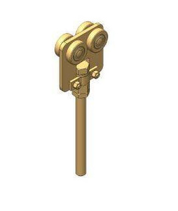 Wózek 4-kołowy z obrotowym trzpieniem NIKO 26.R52, ocynk