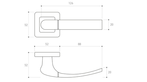 Klamka drzwiowa Metal-Bud CAMILA