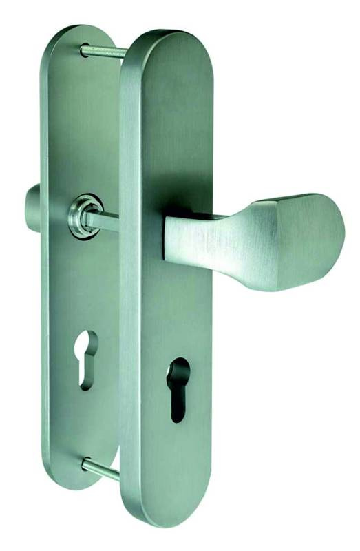 Wzmocniony klamko-uchwyt drzwiowy na długim szyldzie LOB HERKULES 1