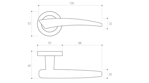 Klamka drzwiowa Metal-Bud IDEA