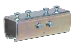 Łącznik szyny NIKO 51.B49, stal nierdzewna AISI 304