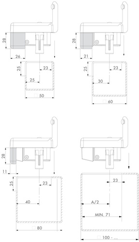 Elektrozaczep Locinox SEH pod zamki wpuszczane hakowe