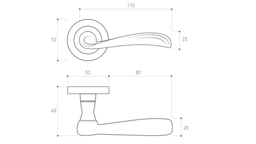 Klamka drzwiowa Metal-Bud ORION