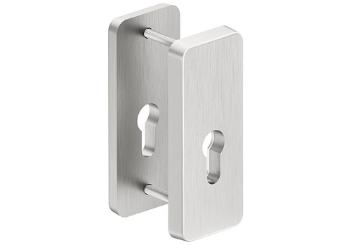 Szyld górny antywłamaniowy w klasie 2 do klamek Metal-Bud ATLAS, wersja krótka