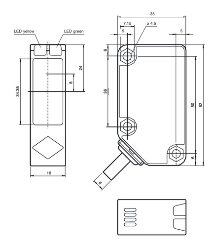 Przelotowa bariera świetlna BIRCHER LBGate TB18 (316763)