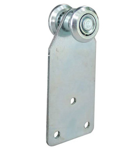 Wózek 2-kołowy IBFM do szyny nośnej 33x34 mm, typ 330PL z szeroką płytą mocującą do kurtyn