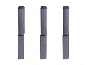 Zestaw 3 sztuk regulowanych zawiasów do wspawania MANTION GJ10530HS, Ø14 mm, stal czarna