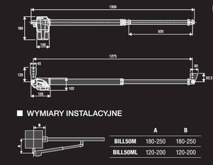 Napęd do bram skrzydłowych BENINCA BILL50ML