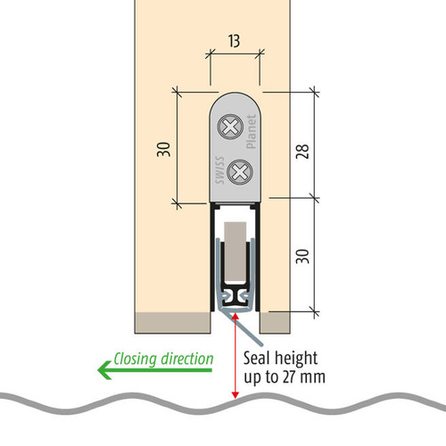 Uszczelka opadająca PLANET RH