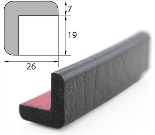 Elastyczny profil ostrzegawczo-ochronny KNUFFI typ E (docinany na wymiar)