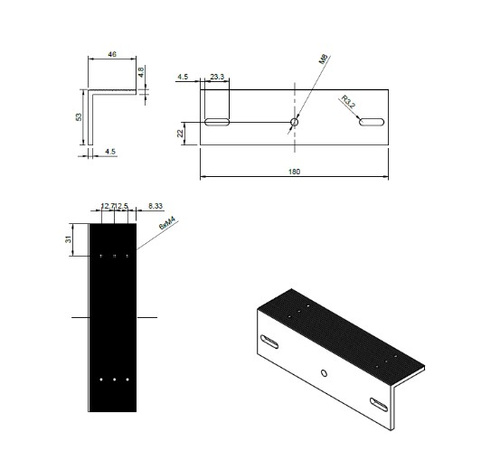 Element montażowy "ZL" BIRA Hartte MG280ZL