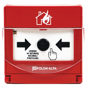 Ręczny ostrzegacz pożarowy ROP-63H wtynkowy IP55