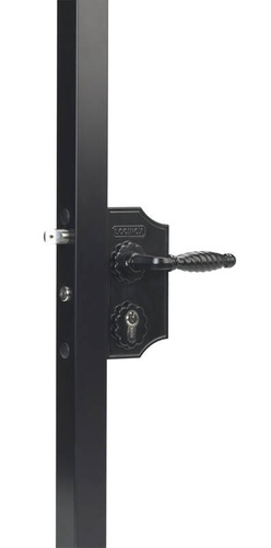 Nawierzchniowy zamek ozdobny mały Locinox LAKY F2 na profil kwadratowy 40-50 mm