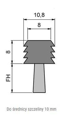 Elastyczna uszczelka szczotkowa MINK FBL1108