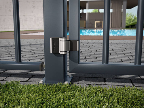 Kompaktowy zawias zewnętrzny 180° Locinox PUMA