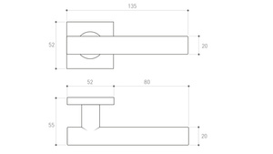 Klamka drzwiowa Metal-Bud ELEKTRA