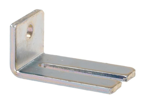 Regulowany podwójny uchwyt ścienny do szyny NIKO 21.B65, ocynk