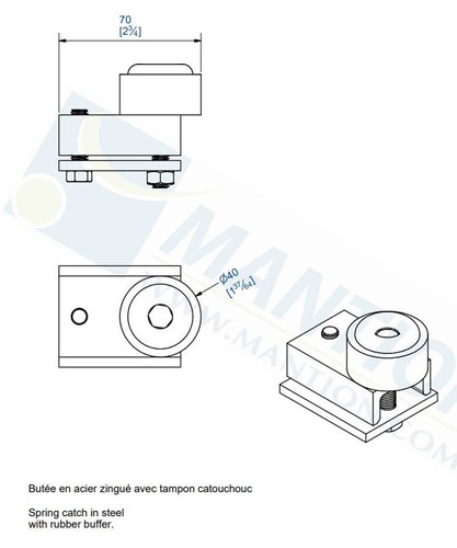 Stoper MANTION 2098, ocynk