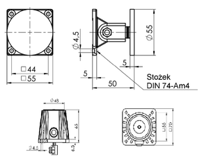 Trzymacz elektromagnetyczny drzwiowy GTR 048000 A06, 400N