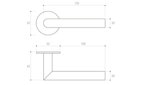 Klamka drzwiowa Metal-Bud NOVA 3S